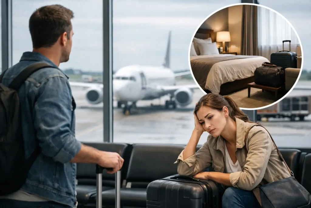 Atraso de voo gera hotel? Entenda seus direitos